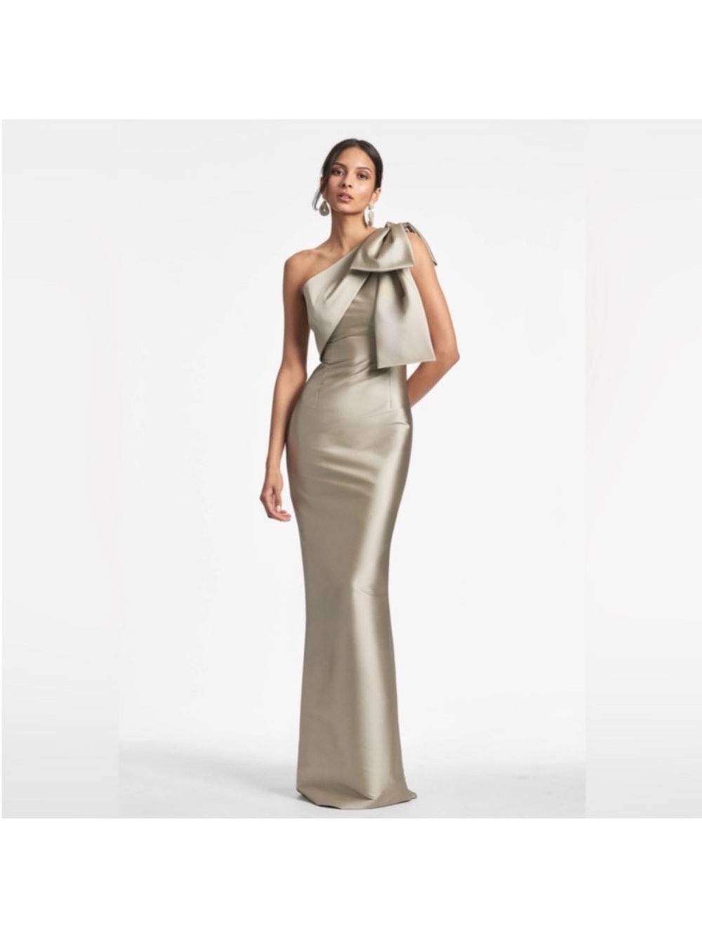 Sachin + Babi Bonnie Gown in Pewter sz 2 STORE MODEL